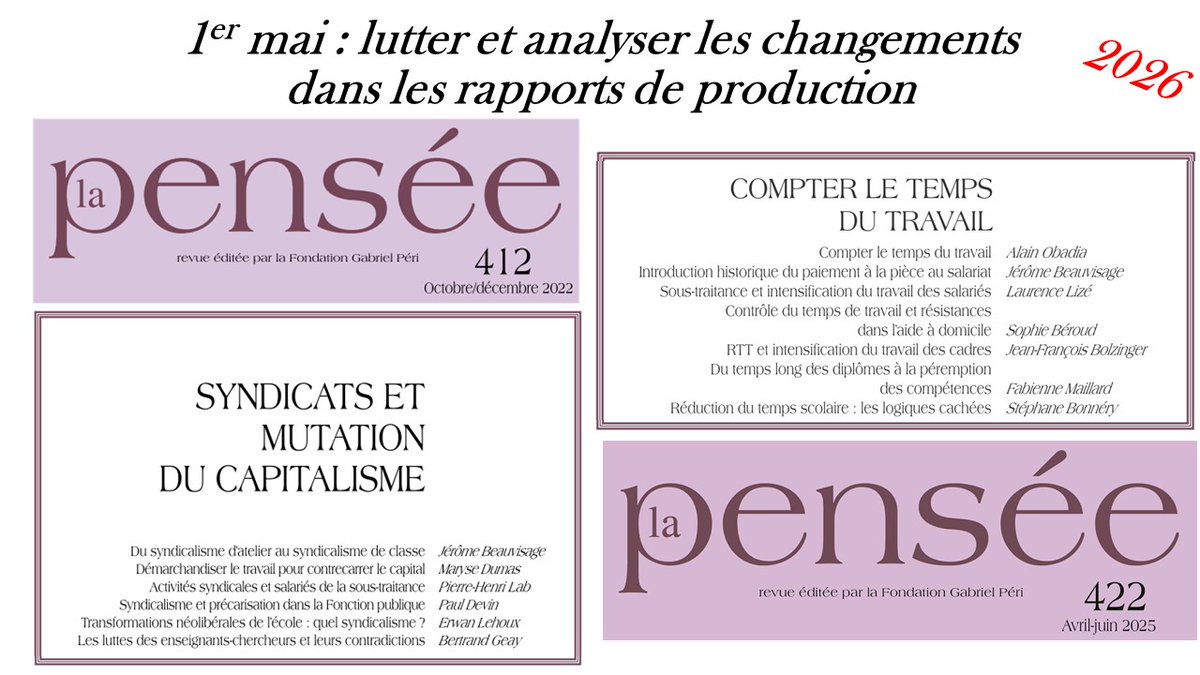LaPenseeRevue's tweet photo. Premier mai : journée de lutte
C'est aussi l'occasion de réfléchir aux évolutions réciproques du capitalisme et des syndicats qui luttent contre l'exploitation
Nos dossiers sur @Cairninfo, 
https://t.co/gVMXeAXZM0
https://t.co/WJ4KoI9mt2 https://t.co/ubvnhlZOCZ