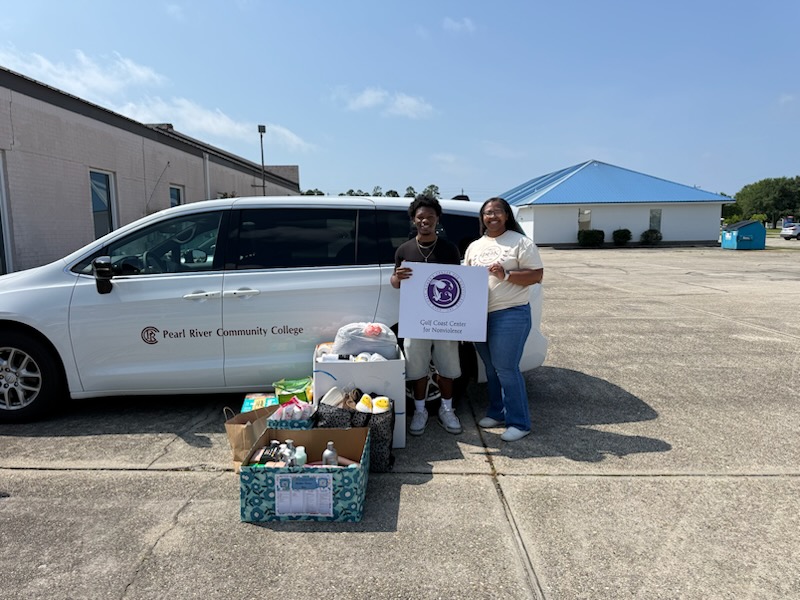 GCCFN_1977's tweet photo. We’re so grateful for this incredible donation! 💜 Whitney Chambers, Advisor to the Iota Mu Chapter of Phi Theta Kappa at Pearl River Community College, &amp; her student stopped by with boxes full of much-needed items for our shelter—and we couldn’t be more thankful. https://t.co/hHTTLtmspT