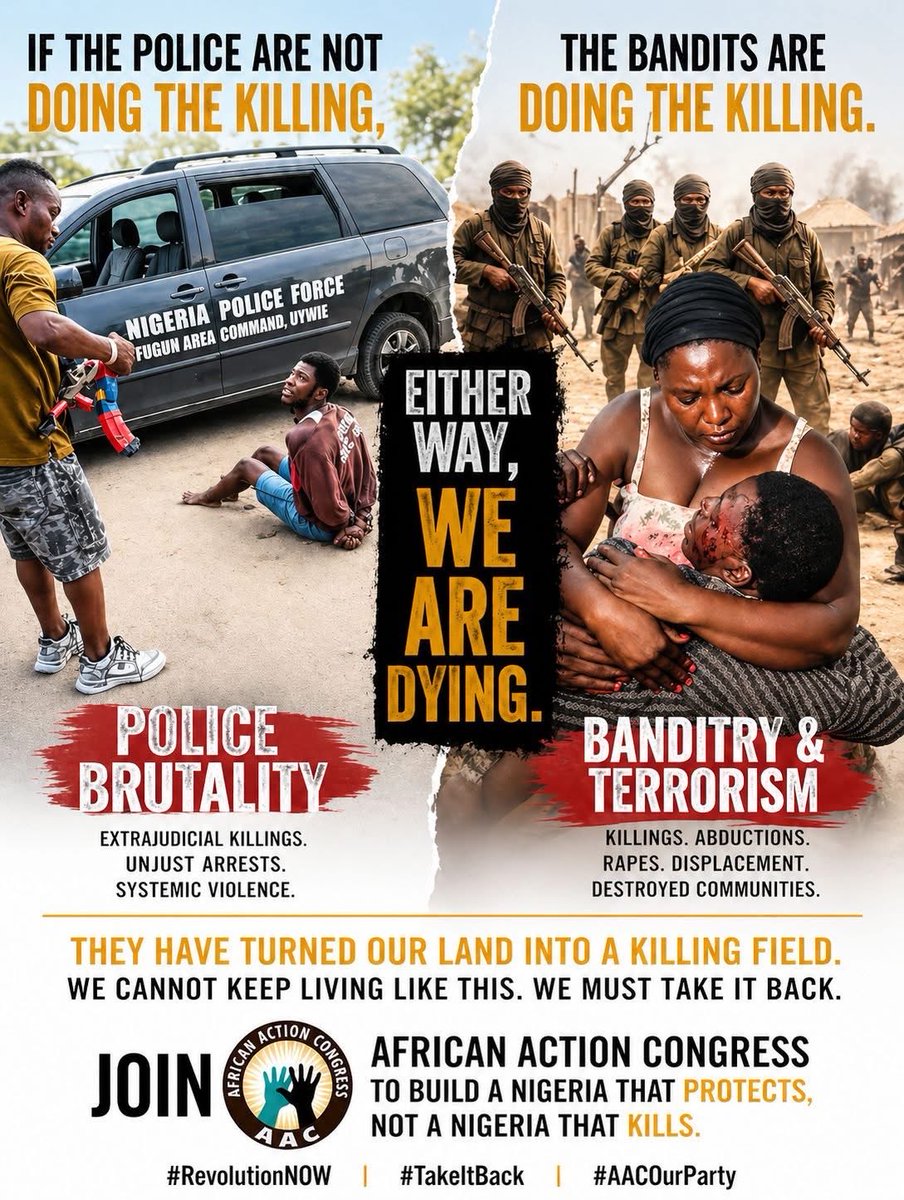 RT @Olaolu_thaniel: People are being killed. Not in war zones. At home ...