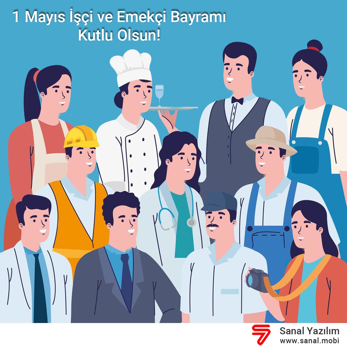 SANALYAZILIM's tweet photo. 1 Mayıs Emek ve İşçi Bayramı Kutlu Olsun!

#1mayıs #1mayısişçibayramı https://t.co/u741ufcyWi