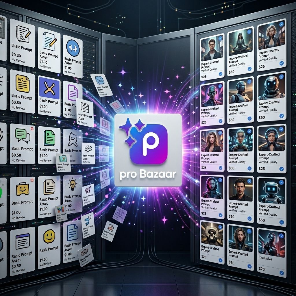 probazaarai's tweet photo. Right now, anyone can sell an AI prompt.
 And that’s exactly the problem.
❌ No structure
 ❌ No documentation
 ❌ No consistency
ProBazaar enforces standards.
 So your work stands out as professional.
List your assets the right way
#PromptEngineering #AIStandards #ProBazaar https://t.co/ZjUJdOiFSr