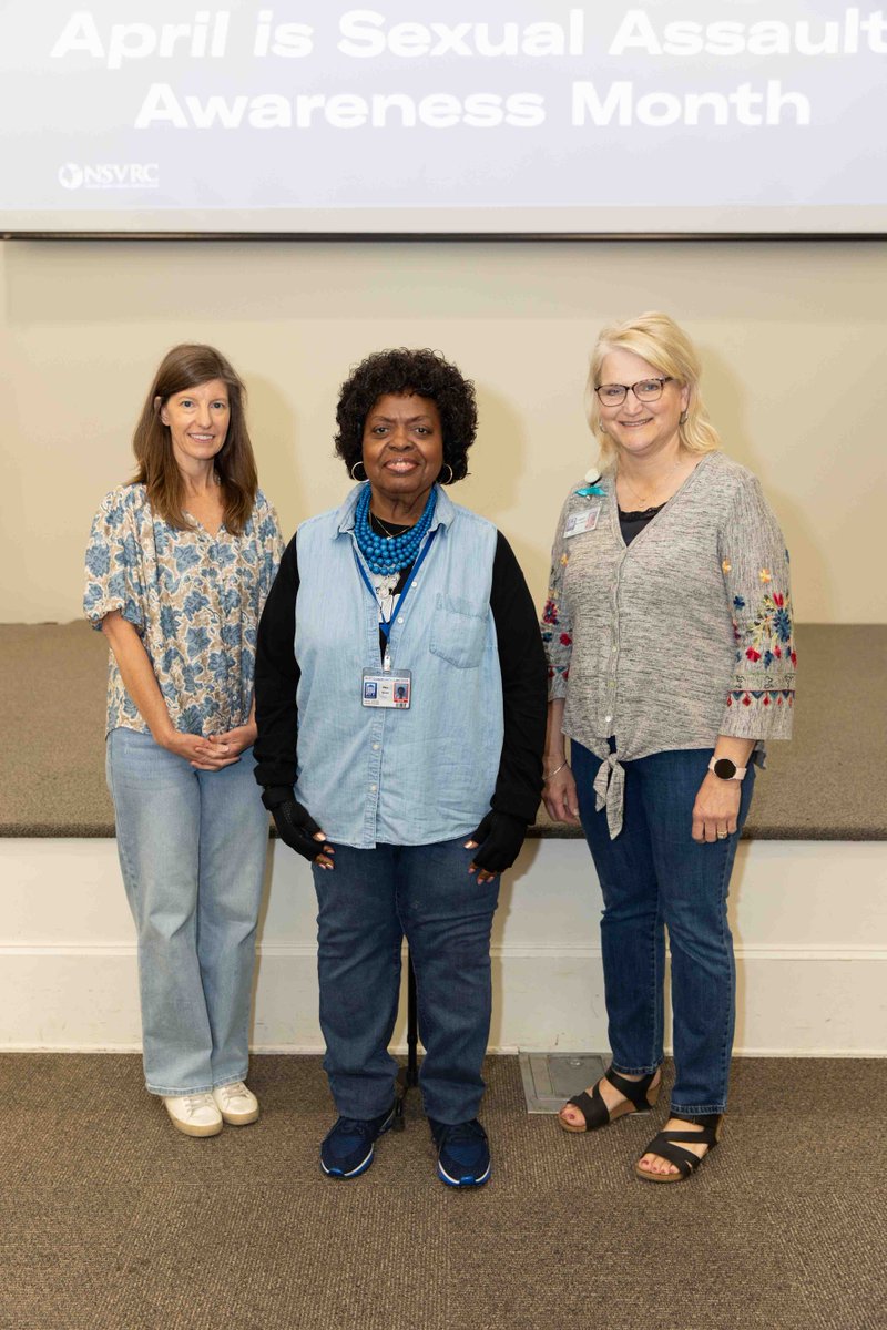 PittCC's tweet image. April is Sexual Assault Awareness Month 💙

For Denim Day, some Student Services staff and students wore denim to stand in solidarity with survivors and raise awareness. Together, we’re creating a community that supports, listens, and speaks out. 👖
#pittcc #denim