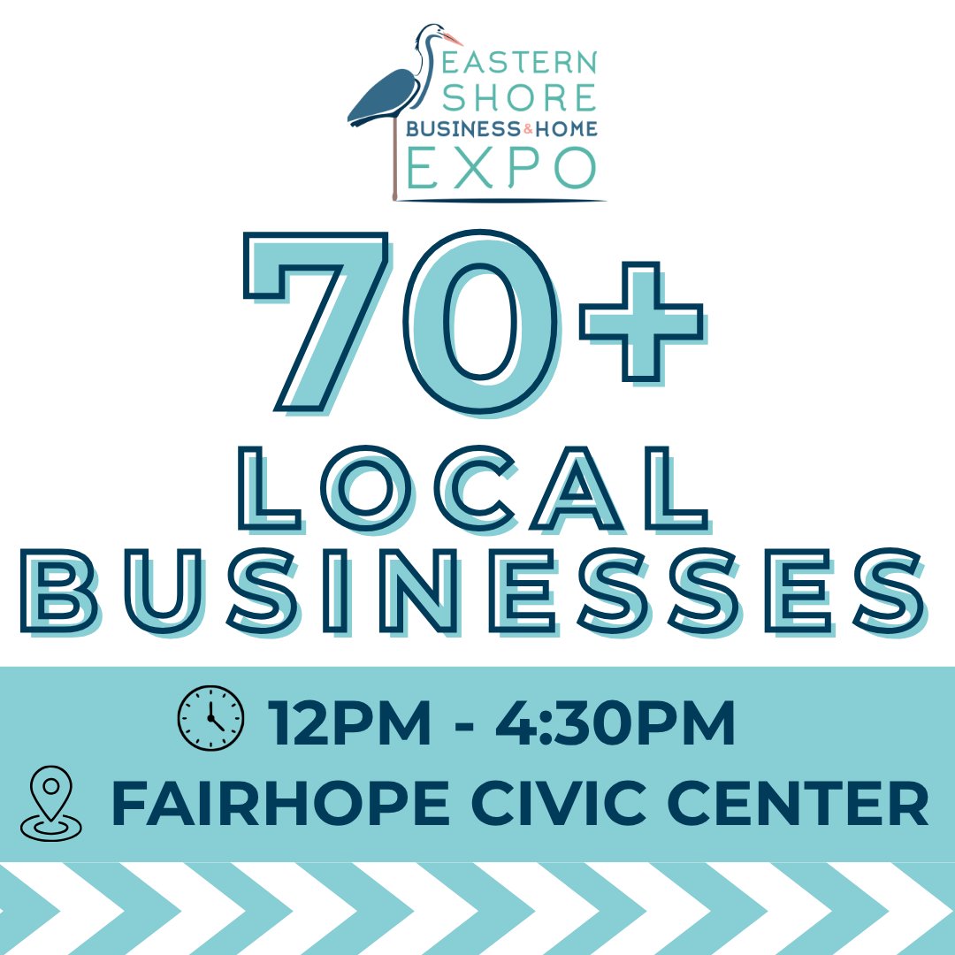 SouthernView251's tweet photo. Today is the day! The Eastern Shore Business &amp; Home Expo starts at 12pm at the Fairhope Civic Center. Free entry, all are welcome! Who's all coming? #EasternShore #BusinessExpo #MarketingAgency https://t.co/rC1muq42u9