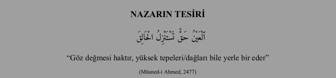 ibrahimKAYA_632's tweet photo. ➡️nazar, saç döktürür
↪️nazar, kalbi daraltır
↪️nazar, yatağa düşürür
↪️nazar, unutkanlık getirir
↪️nazar, bünyeyi ürkek kılar
↪️"nazar, kişiyi mezara, deveyi kazana geçirir" der Hadis-i şerif. Şifası: Felak, Nas'tır. 

Bu konuda Hz. Muhammed s.a.v şöyle telkinde bulunmuştur:⤵️ https://t.co/oSbQTmoJpt
