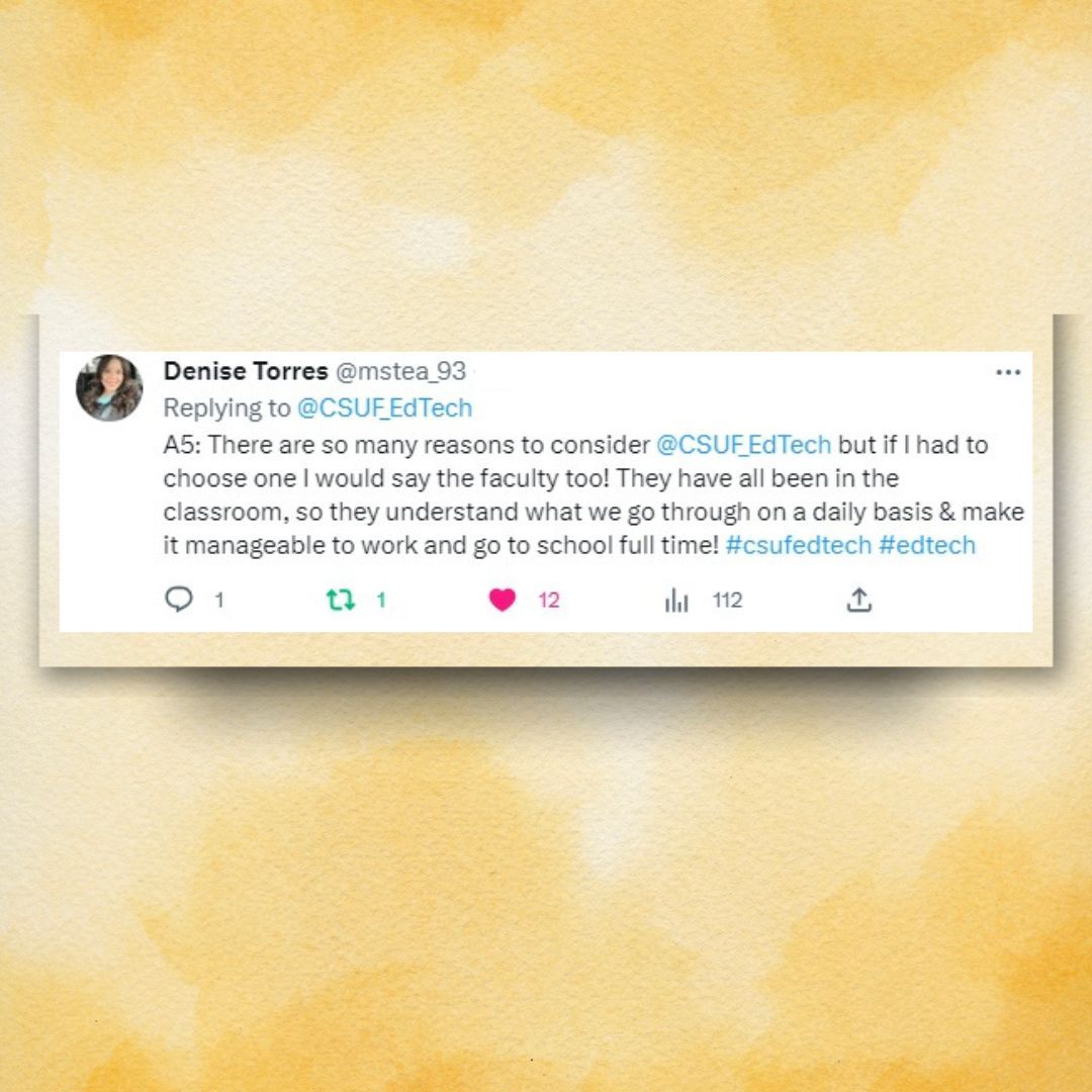 CSUF Ed Tech Program tweet media