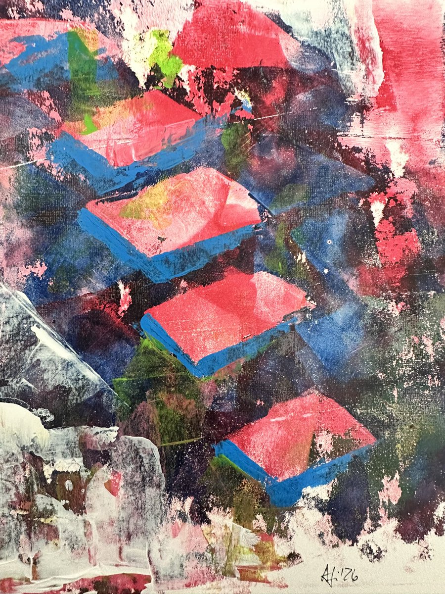 FischerA_FR's tweet photo. Woche 5 im #AbstractApril

• Kontrast und/oder
• 3D und/oder
• optische Illusion

#kleineKunstklasse #monotype #paletteknife #acrylics #art #expressive #abstract #abstractart https://t.co/h399SeJY42