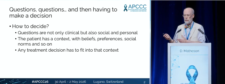 nataliagandur's tweet photo. ⭐ How relevant is rPFS from a patient’s point of view?
@OncoAlert @APCCC_Lugano #APCCC26 @Silke_Gillessen @AOmlin
Presented by David Matheson

🔹 Insightful, patient-centered and deeply reflective talk — shifting how we think about endpoints

🔹 Key insights:
• Clinical decisions are not purely medical → they are personal, social and contextual
• Patients don’t “see” PSA → but they see and understand imaging
• Delaying progression is meaningful only if it preserves quality of life
• rPFS is valuable → but must translate into real patient benefit
• OS matters → but not at any cost
• Patients care about:
→ how well they live
→ how long they can delay treatment escalation safely
🔹 Big concept:
• rPFS helps trials move faster
→ but for patients, meaning comes from wellness, clarity and lived experience
🔹 Take-home:
Endpoints must move beyond statistics →
toward what patients actually feel, see and value
👏 Excellent perspective — essential for modern oncology

@declangmurphy @RenuEapen @DrYukselUrun @fabioturco92 @UrsulaVogl @SScagliarini @Tylersbrt @neerajaiims @amerseburger @Cdanicas
#ProstateCancer #UroOncology #Oncology