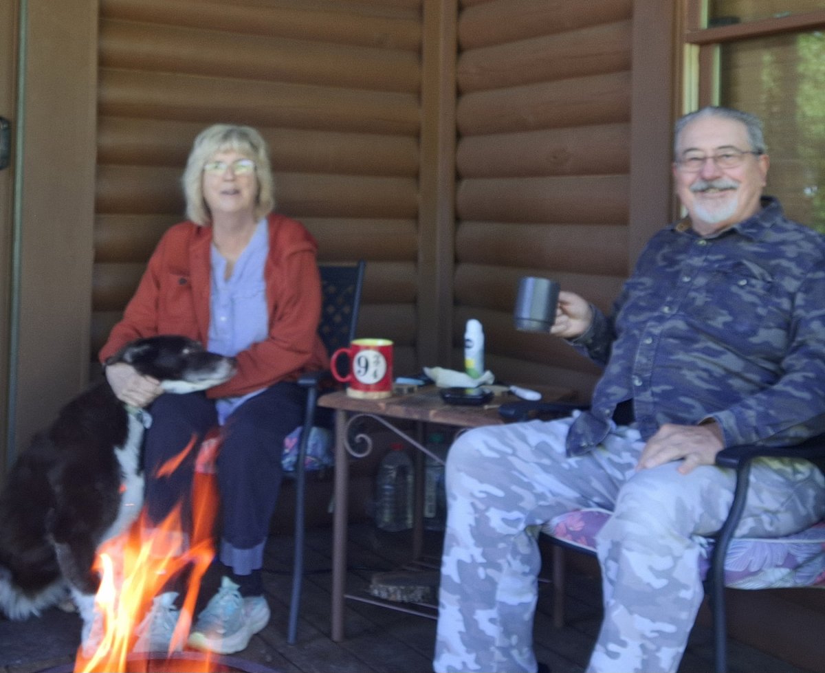 lindaferrara's tweet image. #Coffee and a #fire on a beautiful #tennessee morning