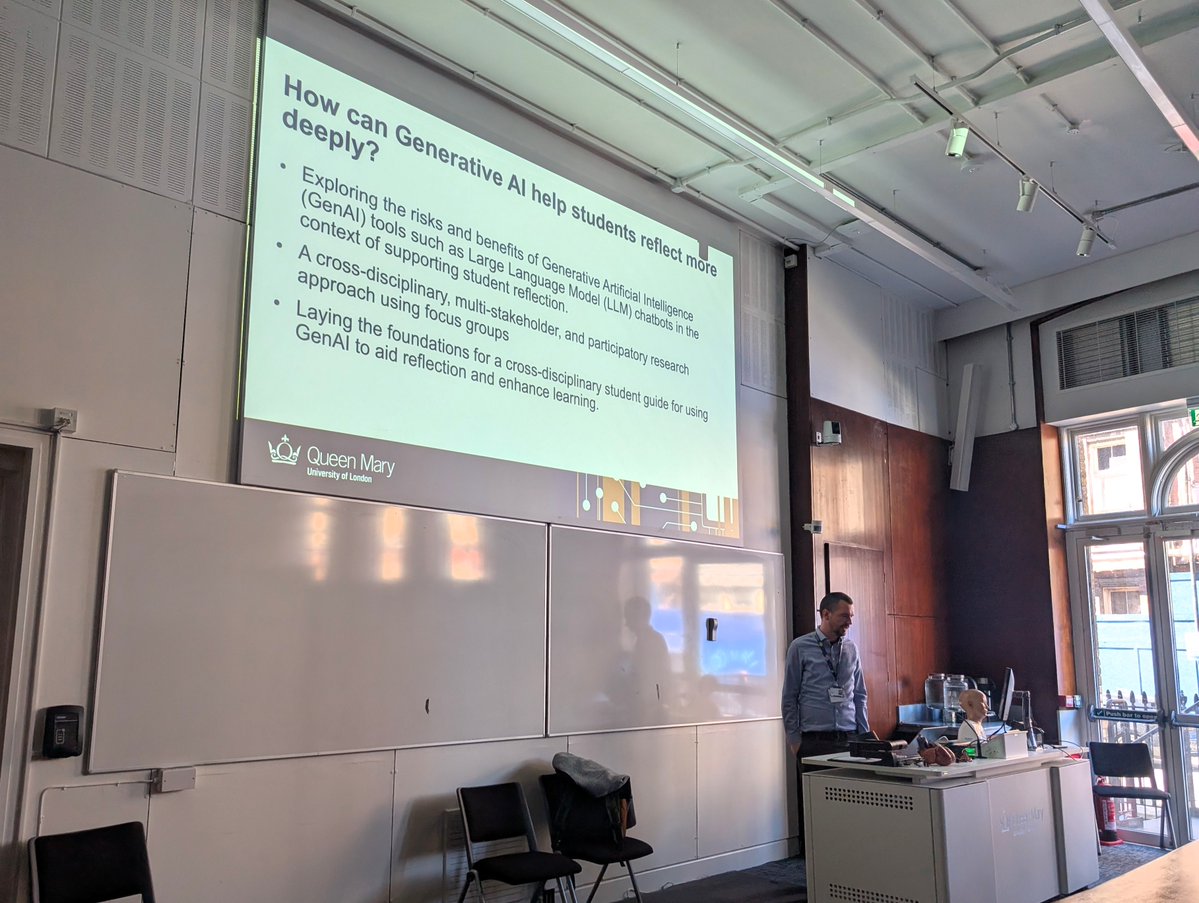 Ed_Macaulay's tweet image. Great to hear from @chieadachi about plans for the Centre for Excellence in #AI in Education, and @iamjonjackson about #GenerativeAI to help students reflect. We had a really engaging discussion about the role of AI in #assessment - let me know if you've seen any good examples!