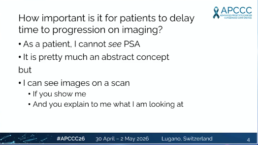 nataliagandur's tweet photo. ⭐ How relevant is rPFS from a patient’s point of view?
@OncoAlert @APCCC_Lugano #APCCC26 @Silke_Gillessen @AOmlin
Presented by David Matheson

🔹 Insightful, patient-centered and deeply reflective talk — shifting how we think about endpoints

🔹 Key insights:
• Clinical decisions are not purely medical → they are personal, social and contextual
• Patients don’t “see” PSA → but they see and understand imaging
• Delaying progression is meaningful only if it preserves quality of life
• rPFS is valuable → but must translate into real patient benefit
• OS matters → but not at any cost
• Patients care about:
→ how well they live
→ how long they can delay treatment escalation safely
🔹 Big concept:
• rPFS helps trials move faster
→ but for patients, meaning comes from wellness, clarity and lived experience
🔹 Take-home:
Endpoints must move beyond statistics →
toward what patients actually feel, see and value
👏 Excellent perspective — essential for modern oncology

@declangmurphy @RenuEapen @DrYukselUrun @fabioturco92 @UrsulaVogl @SScagliarini @Tylersbrt @neerajaiims @amerseburger @Cdanicas
#ProstateCancer #UroOncology #Oncology