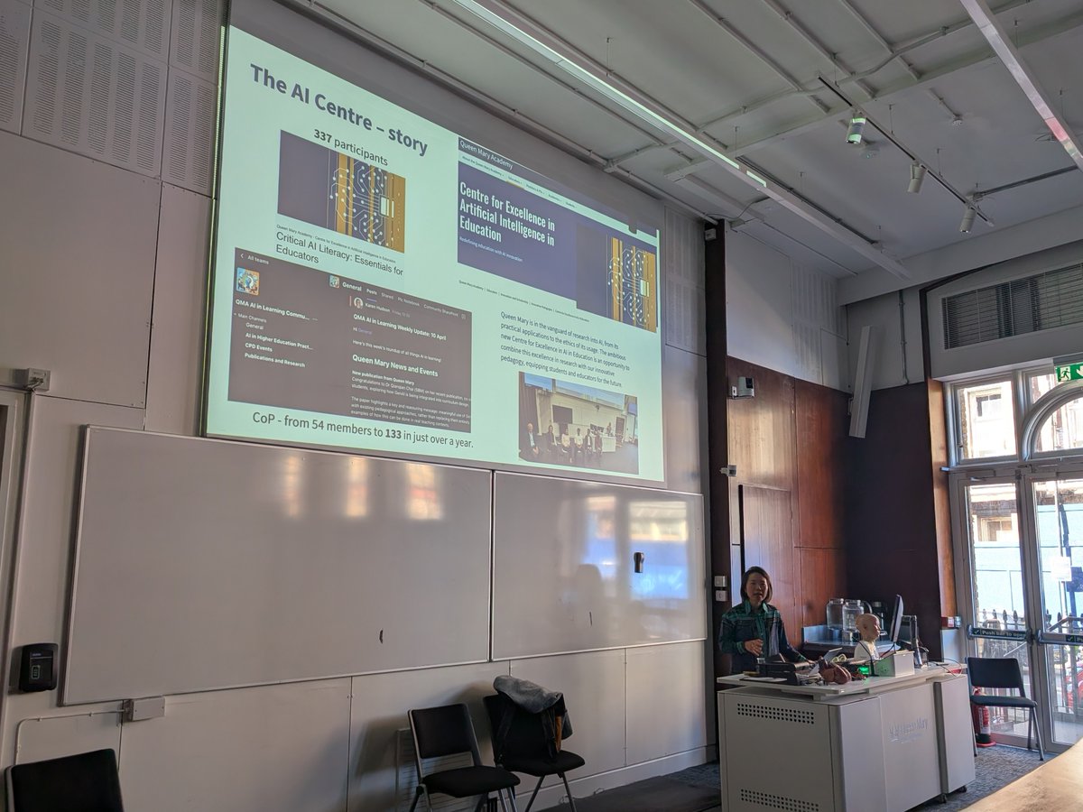 Ed_Macaulay's tweet image. Great to hear from @chieadachi about plans for the Centre for Excellence in #AI in Education, and @iamjonjackson about #GenerativeAI to help students reflect. We had a really engaging discussion about the role of AI in #assessment - let me know if you've seen any good examples!