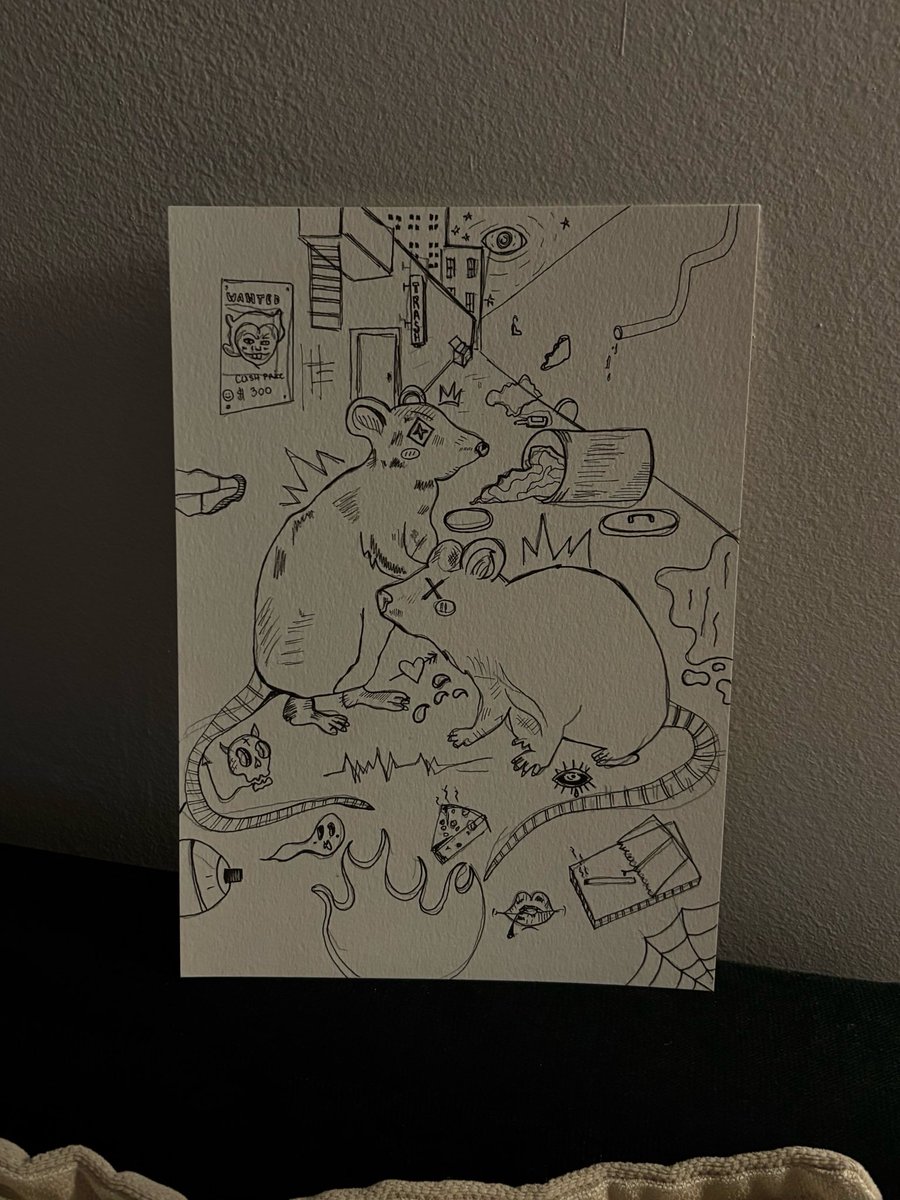 #Skopje a rat city silly sketch