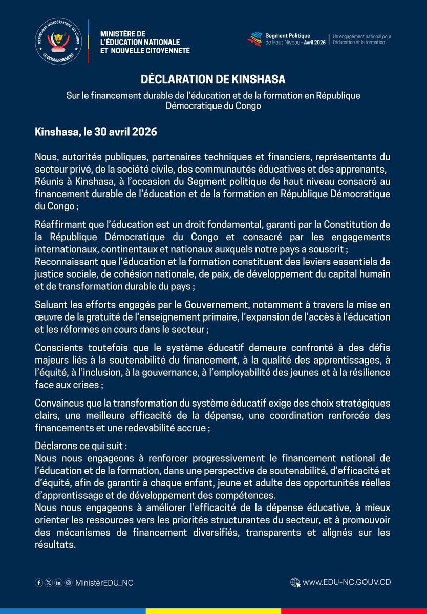 Ministère de l'Education Nationale-NC tweet media