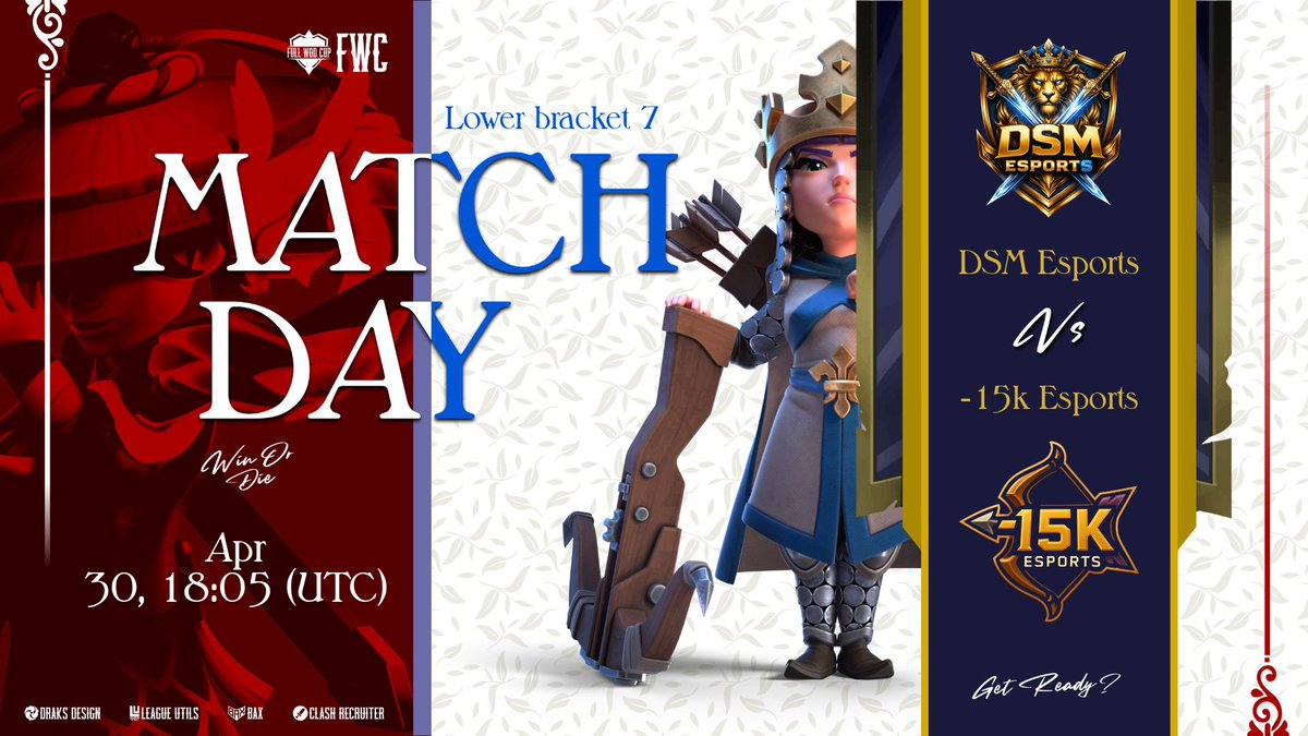 15kesports_coc's tweet photo. 🔥⚔️ DOUBLE HEADER ALERT! ⚔️🔥

It’s back-to-back wars for -15k Esports—no time to breathe, only time to dominate 💥

🏆 FWC CUP
🆚 DSM Esports
⏰ 30th April | 18:00 UTC

🏆 Lex Cup
🆚 Diablo Esports
⏰ 30th April | 19:00 UTC

Two battles. One mission. Let’s get it 👊🔥 https://t.co/nPCiiPrxAV