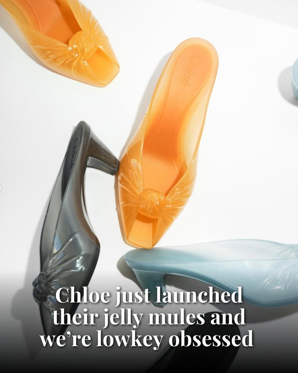 IconomicNetwork's tweet photo. Love them or hate them, Chloé’s take on jelly shoes feels playful, nostalgic, and very summer-ready. https://t.co/PuGJag8uEx