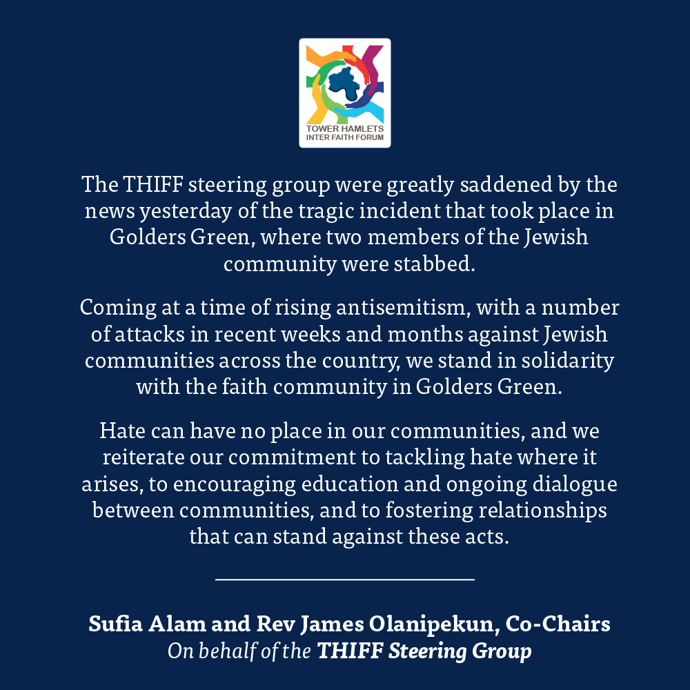 Tower Hamlets Inter Faith Forum tweet media