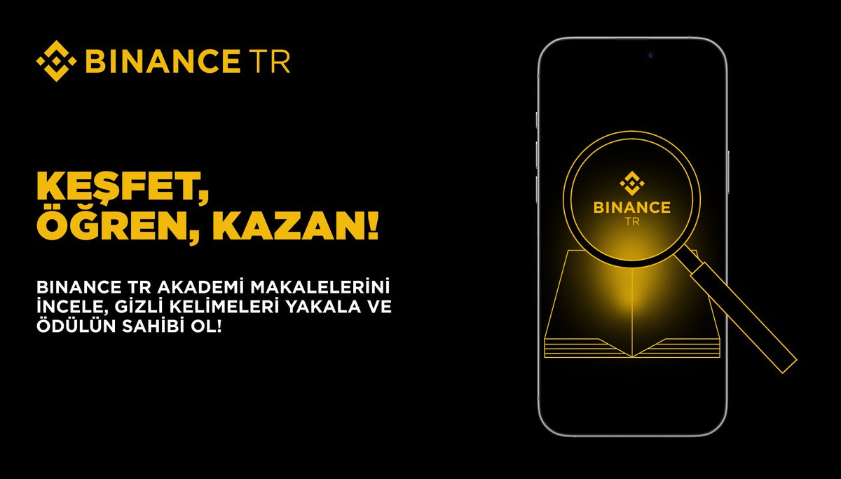 BinanceTR's tweet photo. Binance TR Akademi sadece bir içerik platformu değil, kripto varlık dünyasını adım adım öğrenebileceğiniz bir rehber.

Şimdi bu öğrenme sürecini bir ödül fırsatına çeviren Kelime Avı etkinliğinin tüm detaylarını keşfedin 👇
https://t.co/Qi9iliOCW9 https://t.co/C1slaTJ415