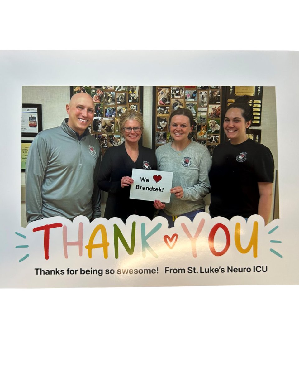 Brandtekusa's tweet image. Grateful to play a small part in supporting the incredible team at St. Luke’s Neuro ICU. ❤️

We ❤️ YOU right back. 🙌 #brandtek #apparel