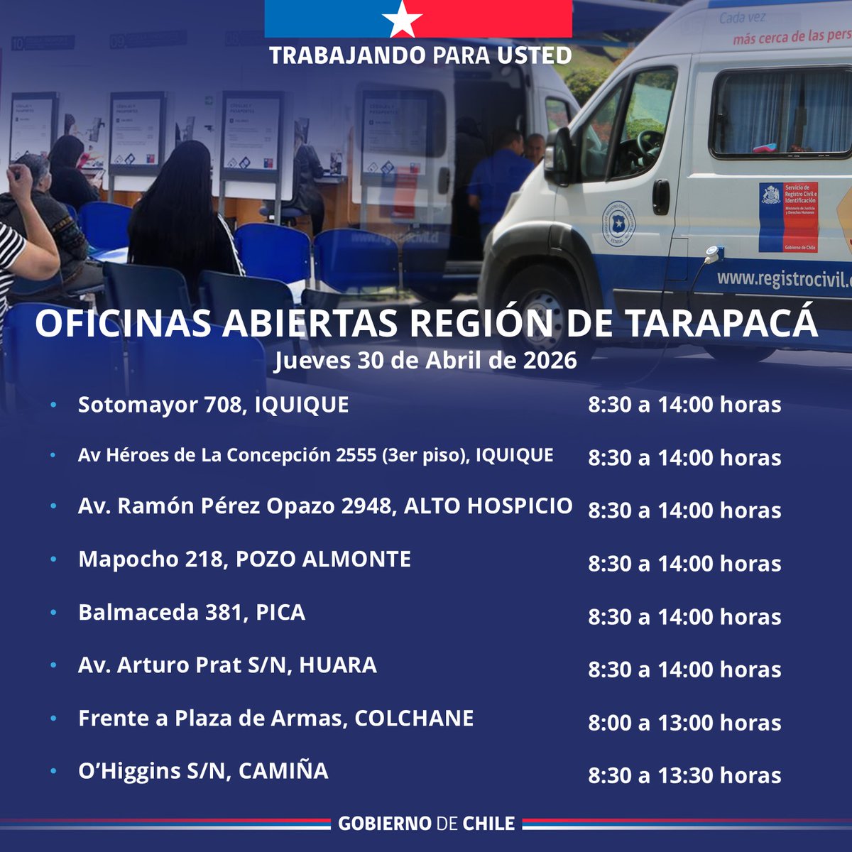 Registro Civil Tarapacá tweet media