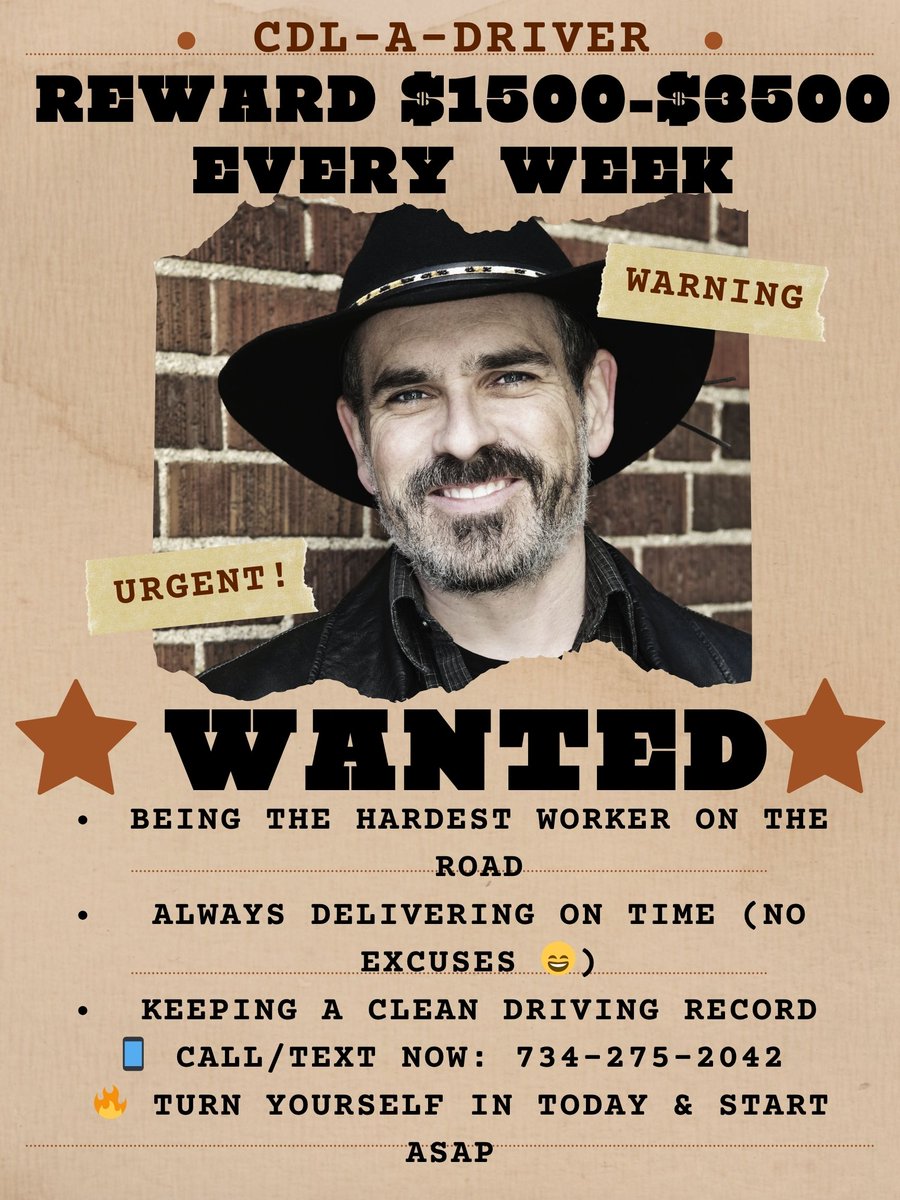 VBMEDAY's tweet photo. CDL A Drivers - $0.75 CPM $1500 -| $3,500 Week https://t.co/B5Uj2MsApA https://t.co/NinQx6xVMc