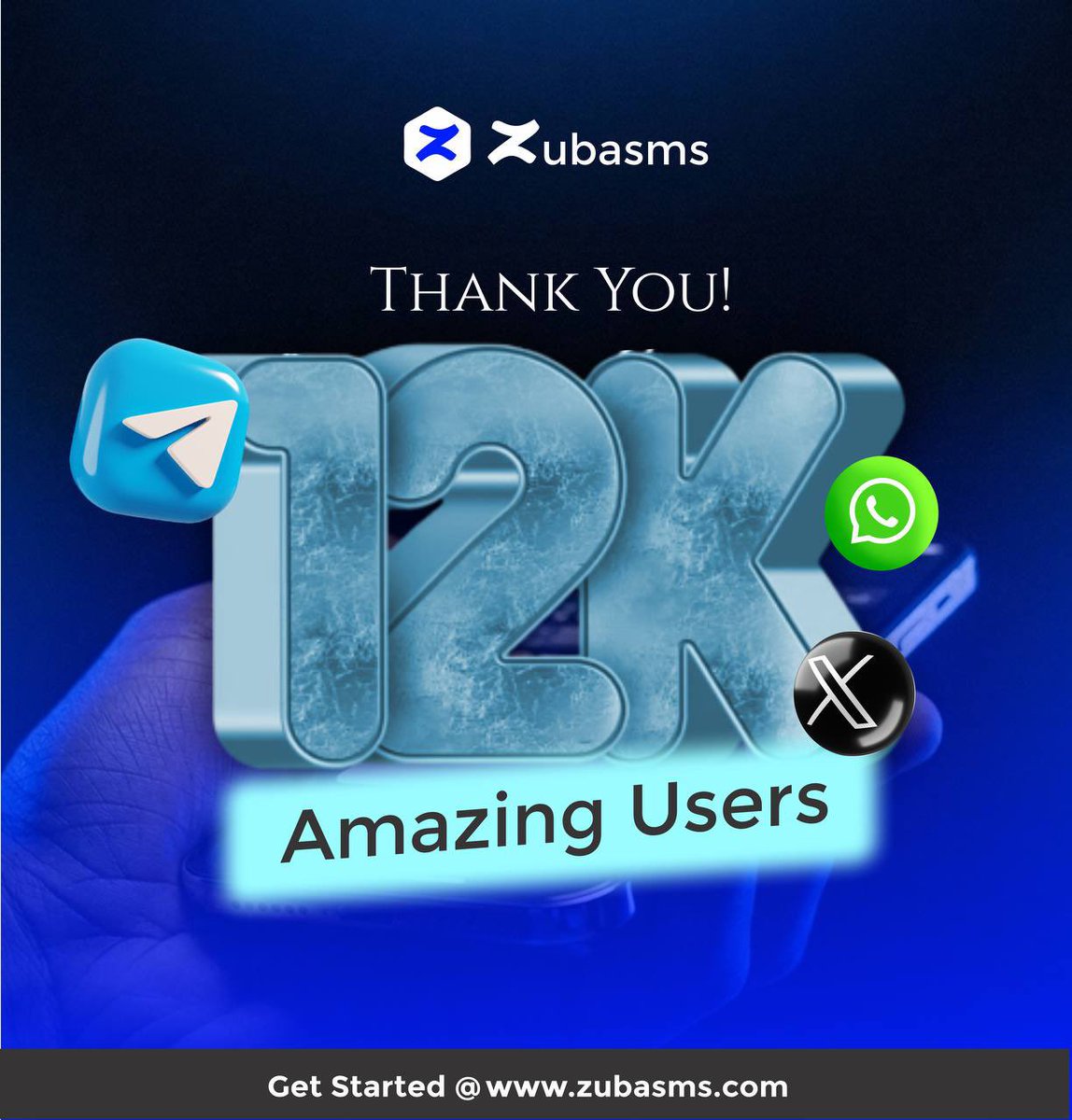 Thank y’all for Trusting Us ❤️❤️
#Zubasms
#Sms Verification 
Usa Virtual Number
