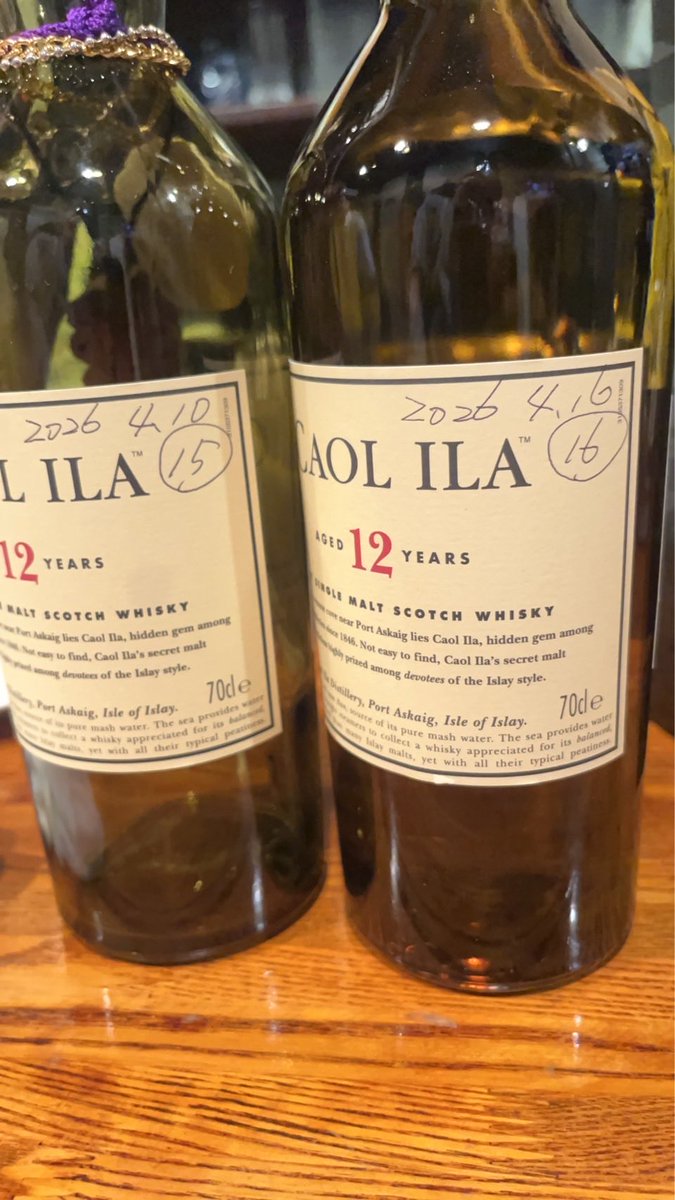 tamonsama's tweet photo. 4月ラストに
カリラ12年ニューボトル投入。

これで18本目。

5月も安心して飲める。
…肝臓は不安しかない。

久しぶりに投稿だよウフフ♡ https://t.co/Uv1lftoyn3