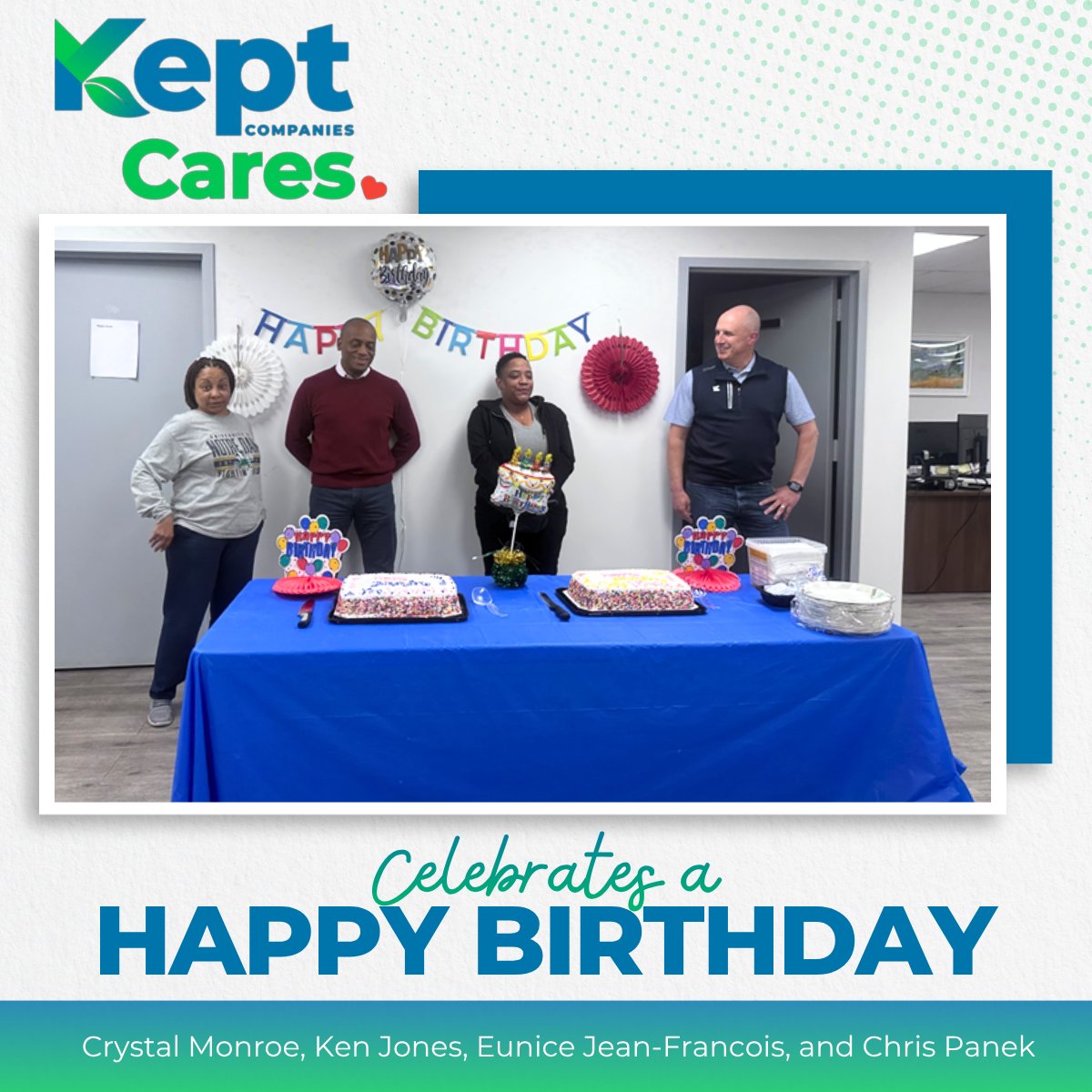 keptcompanies's tweet image. Happy Birthday to Crystal Monroe, Ken Jones, Eunice Jean-Francois, and Chris Panek!

Wishing all four of you a year filled with happiness, good health, and big wins ahead. Cheers to another year of great memories and even better adventures!

#KeptCares #BirthdayCelebration