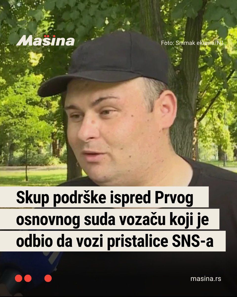 Robert Vaš, vozač koji je prošle godine odbio da vozi pristalice Srpske napredne stranke, a zatim ostao i bez zarade, sada se suočava sa tužbom bivše firme zbog povrede ugleda i časti. Naredno ročište zakazano je za 5. maj u 9.30 časova u Prvom osnovnom sudu u Beogradu, kada će