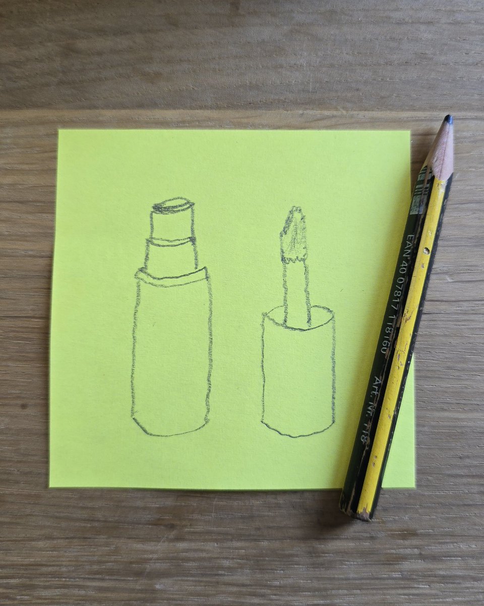 penlingkend's tweet image. daily doodle, day 52: lip gloss
I wish I could have gotten to shade the casings 
#doodling #1minute #daily #1minutedrawing #pencildrawing #lipgloss