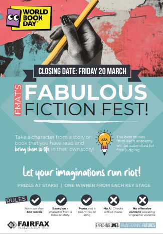 FairfaxSWA's tweet image. 📚 Proud as punch! Smith’s Wood students showcased incredible creativity in FMAT’s Trust‑wide Fabulous Fiction Fest 🖊️✨

From reimagined classics to bold new worlds, their writing truly impressed. Well done to all involved! 👏
#WorldBookDay #StudentSuccess