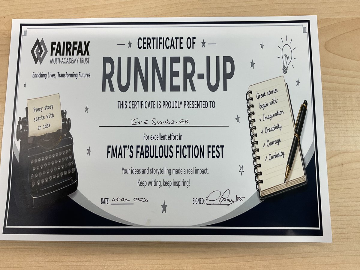 FairfaxSWA's tweet image. 📚 Proud as punch! Smith’s Wood students showcased incredible creativity in FMAT’s Trust‑wide Fabulous Fiction Fest 🖊️✨

From reimagined classics to bold new worlds, their writing truly impressed. Well done to all involved! 👏
#WorldBookDay #StudentSuccess