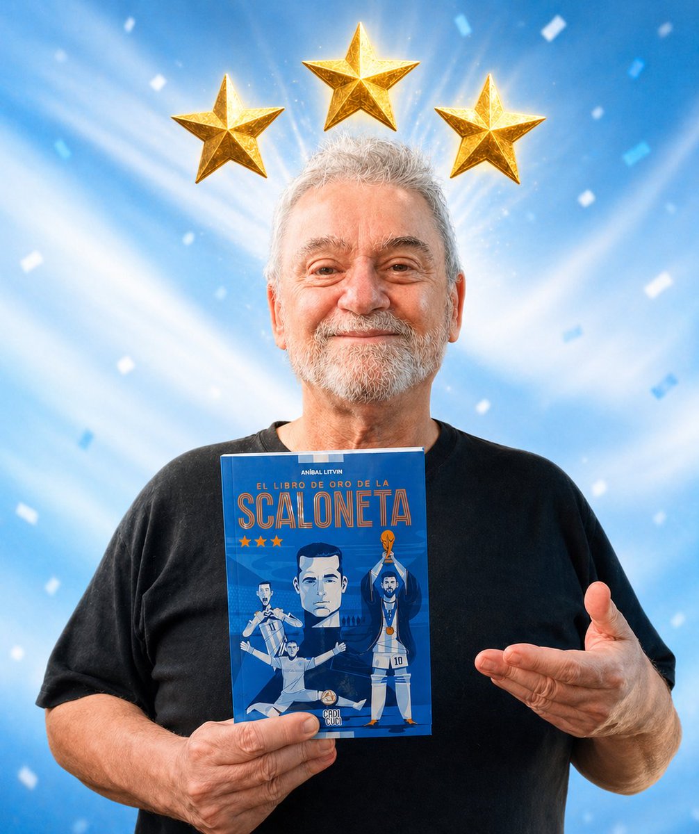 Feria del Libro de Buenos Aires
Stand 1025, pabellón verde de <a href="/VReditoras/">VR Editoras</a> 
Mi nuevo Libro: "El Libro de Oro de la Scaloneta"

Que se une a otros 3 Libros de Oro
El Libro de Oro de Messi
El Libro de Oro de Argentina Campeón
El Libro de Oro del Mundial 2022
Para regalar y compartir