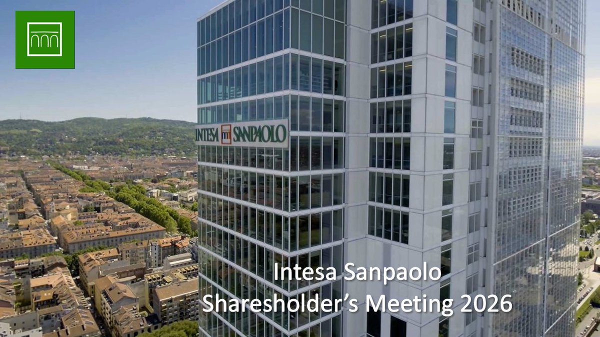 intesasanpaolo's tweet image. 🟢 #IntesaSanpaolo #Investors #Financial 
The Shareholders’ Meeting of Intesa Sanpaolo approved  the Parent Company’s 2025 financial statements with 10,917,318,715 votes in favour, equivalent to 99.03669% of the ordinary shares represented at the Meeting
🔗group.intesasanpaolo.com/en/governance/…