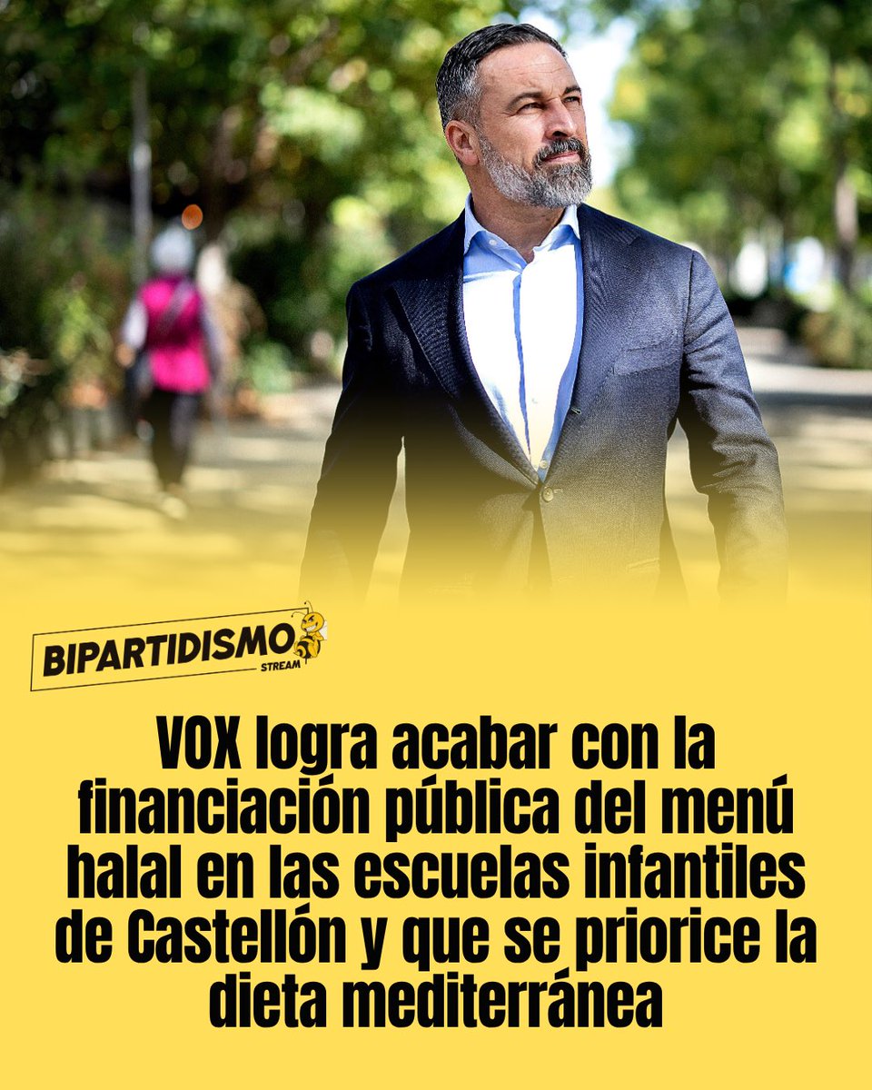 🔴 VOX logra acabar con la financiación pública del menú halal en las escuelas infantiles de Castellón y que se priorice la dieta mediterránea.

gaceta.es/espana/vox-log…