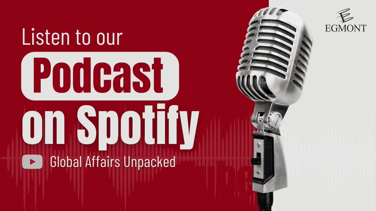 EgmontInstitute's tweet image. 🎧 Would you like to delve deeper into global matters with experts from the @EgmontInstitute?

Listen to our #podcast “Global Affairs Unpacked” on Spotify!

#internationalrelations #thinktank

👉 tinyurl.com/egmontpodcast
