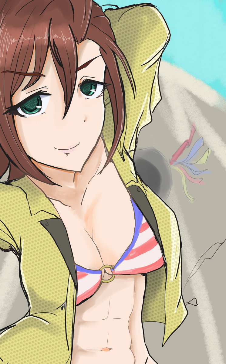木場さんのマインド、鍛えられたボディ、すき
 #デレマス版深夜の真剣お絵かき60分1本勝負
 #木場真奈美
