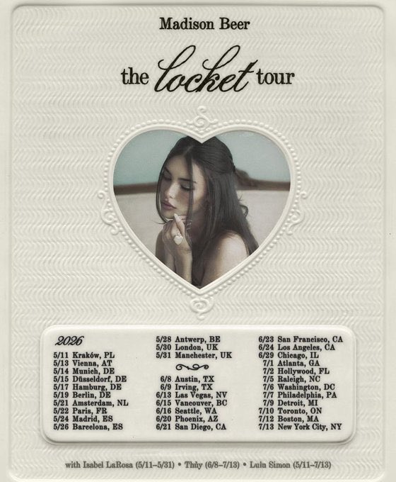live laugh love madison beer tours