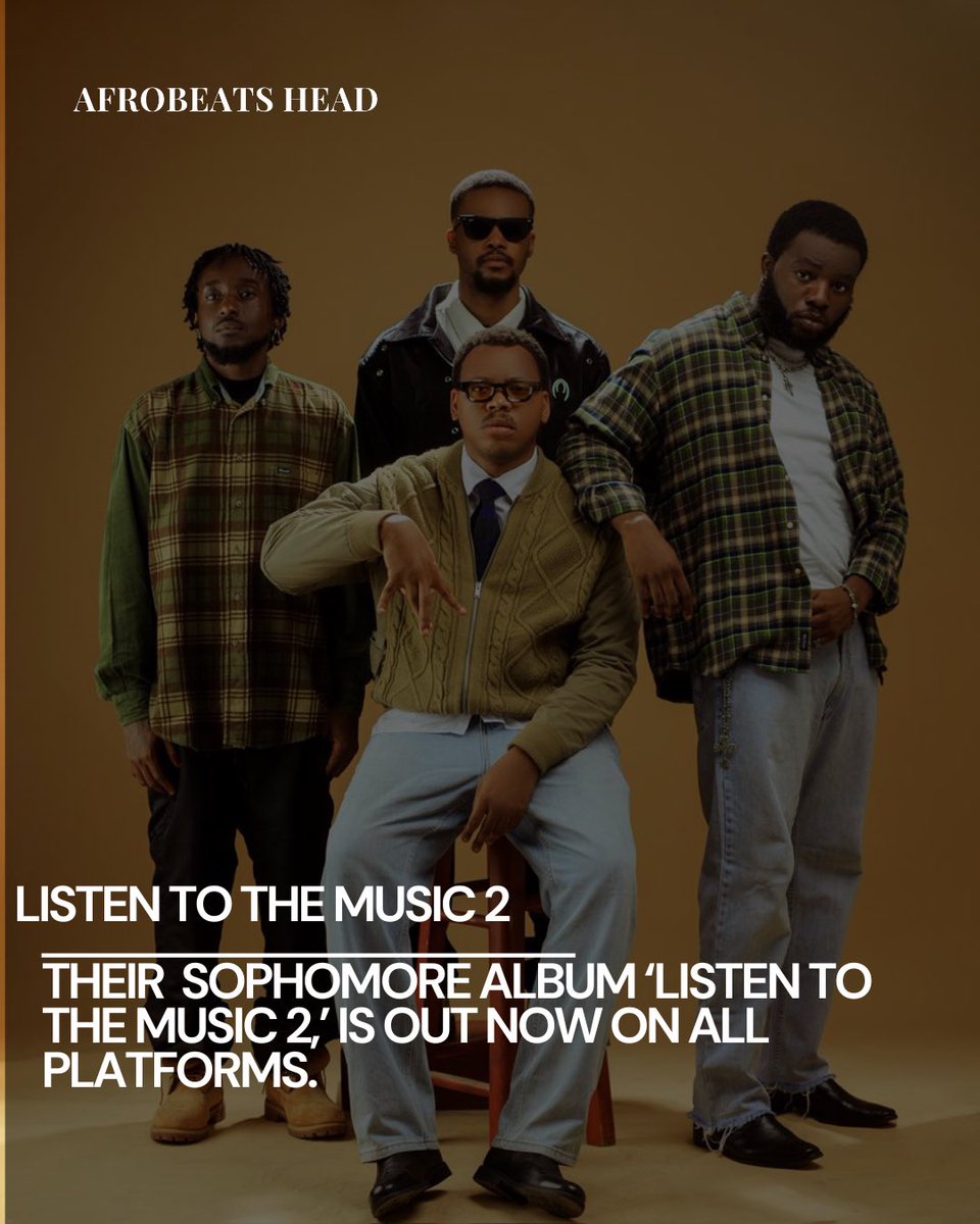 AfrobeatsHead's tweet photo. Meet Lagos-based collective @inestimable_hub 
A group of artists building music, art, and opportunity through collaboration.
Their sophomore album ‘Listen to the Music 2’ is out now on all platforms. https://t.co/vjcD5XZTul