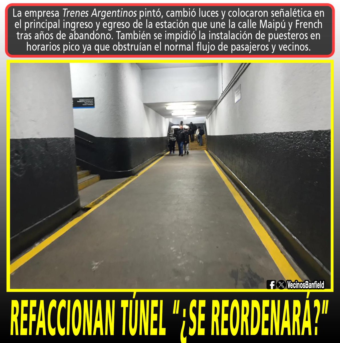 VARIOS PUESTEROS SIGUEN COLOCANDO SUS PRODUCTOS EN HORARIOS NO PICO ¿A QUIENES ALQUILARON EL ESPACIO DURANTE TANTOS AÑOS EN ZONA DONDE NO TIENE COMPETENCIA EL MUNICIPIO? TODAVÍA SE SIGUE ESPERANDO EL PASO CON ASCENSOR O ESCALERA MECANICA
Banfield
Lomas de Zamora
Temperley