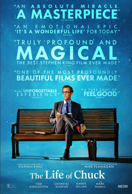 5/1公開『サンキュー、チャック』はマイク・フラナガンの新境地であり、近年のスティーヴン・キング原作映画の最高峰の一作。人にとって“世界が終わる”とはどういうことか。キングなりのセカイ系文学はこんなにも豊かで温かい。大人に贈るジュブナイルSF。誰かと一緒でも、お一人でも。ご覧ください。