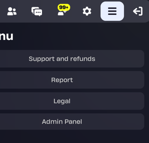 yeehints's tweet photo. @MBHZ3757 @Fortnite @FortniteSlatus @EpicGames its in the menu with the three lines https://t.co/wOfxT7F3W2