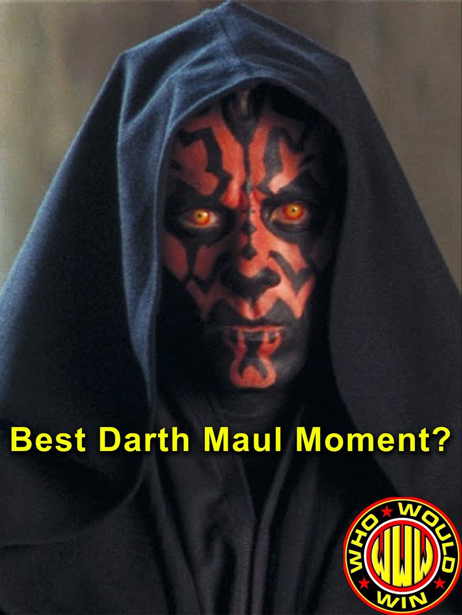 WhoWouldWinShow's tweet photo. What’s your favorite Darth Maul moment?

Let us know in the comments. Follow the Who Would Win podcast for more. 

#whowouldwin #podcast #starwars #darthmaul #lucasfilm https://t.co/HtVdyL0DbW