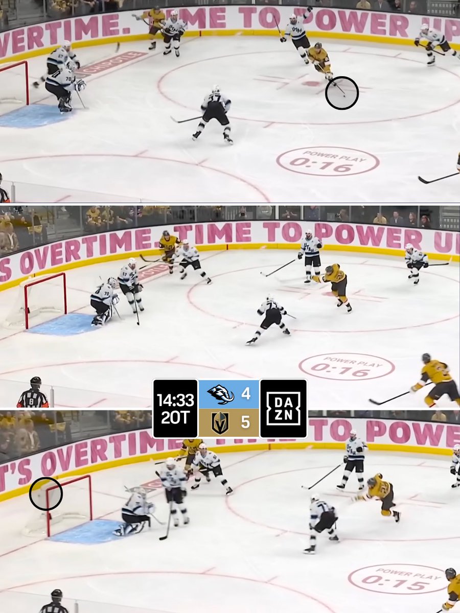 DAZN's tweet image. Brett Howden saves the night for Vegas in double overtime 💪

#NHLonDAZN | #Knights | #NHL