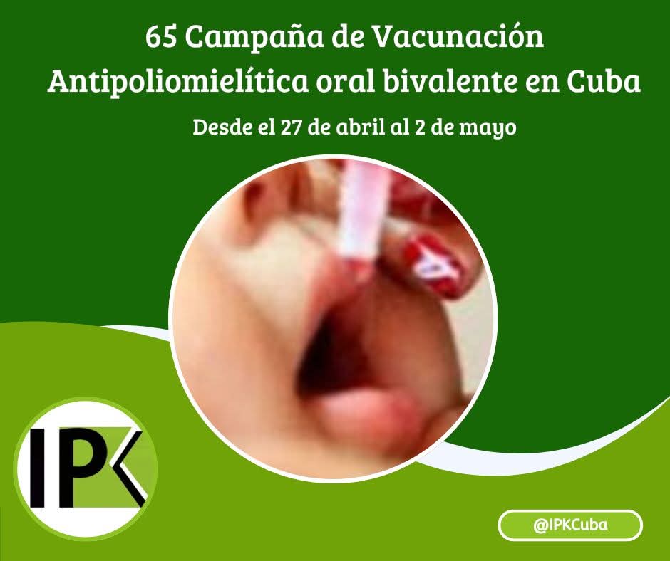 MariselPortal's tweet photo. Se comienza 65  Campaña Antipoliomielìtica oral bivalente.
#SanctiSpíritusEnMarcha 
#CabaiguánEduca 
@EnriquezMaiquel https://t.co/oeWobgyLJh