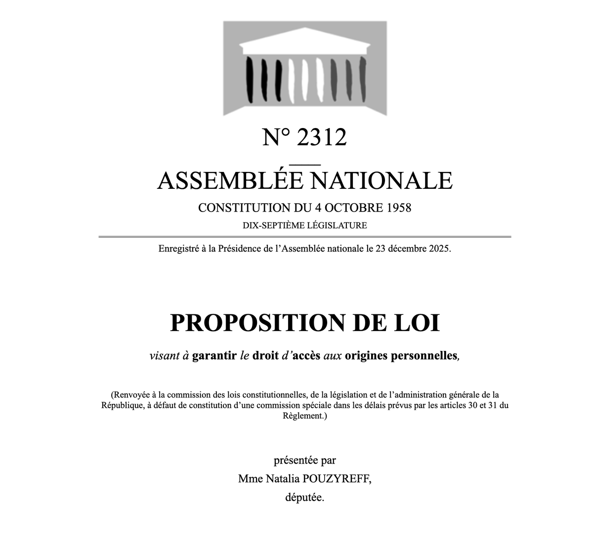 gwolf's tweet photo. 🏛️ 🇫🇷 🧬 Aujourd'hui j’ai eu l’honneur d’être auditionné à l’Assemblée nationale dans le cadre des réflexions sur l’évolution de la loi concernant les tests ADN.

Un moment à la fois fort et émouvant !  

#genealogie #genealogiegenetique #genealogistefamilialprofessionnel #ADN https://t.co/wrFQBmvCEq