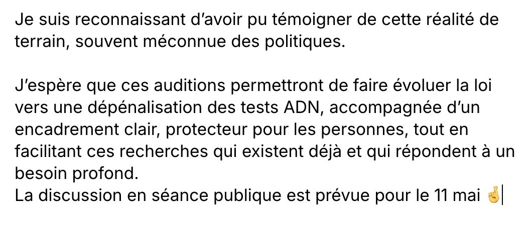 gwolf's tweet photo. 🏛️ 🇫🇷 🧬 Aujourd'hui j’ai eu l’honneur d’être auditionné à l’Assemblée nationale dans le cadre des réflexions sur l’évolution de la loi concernant les tests ADN.

Un moment à la fois fort et émouvant !  

#genealogie #genealogiegenetique #genealogistefamilialprofessionnel #ADN https://t.co/wrFQBmvCEq