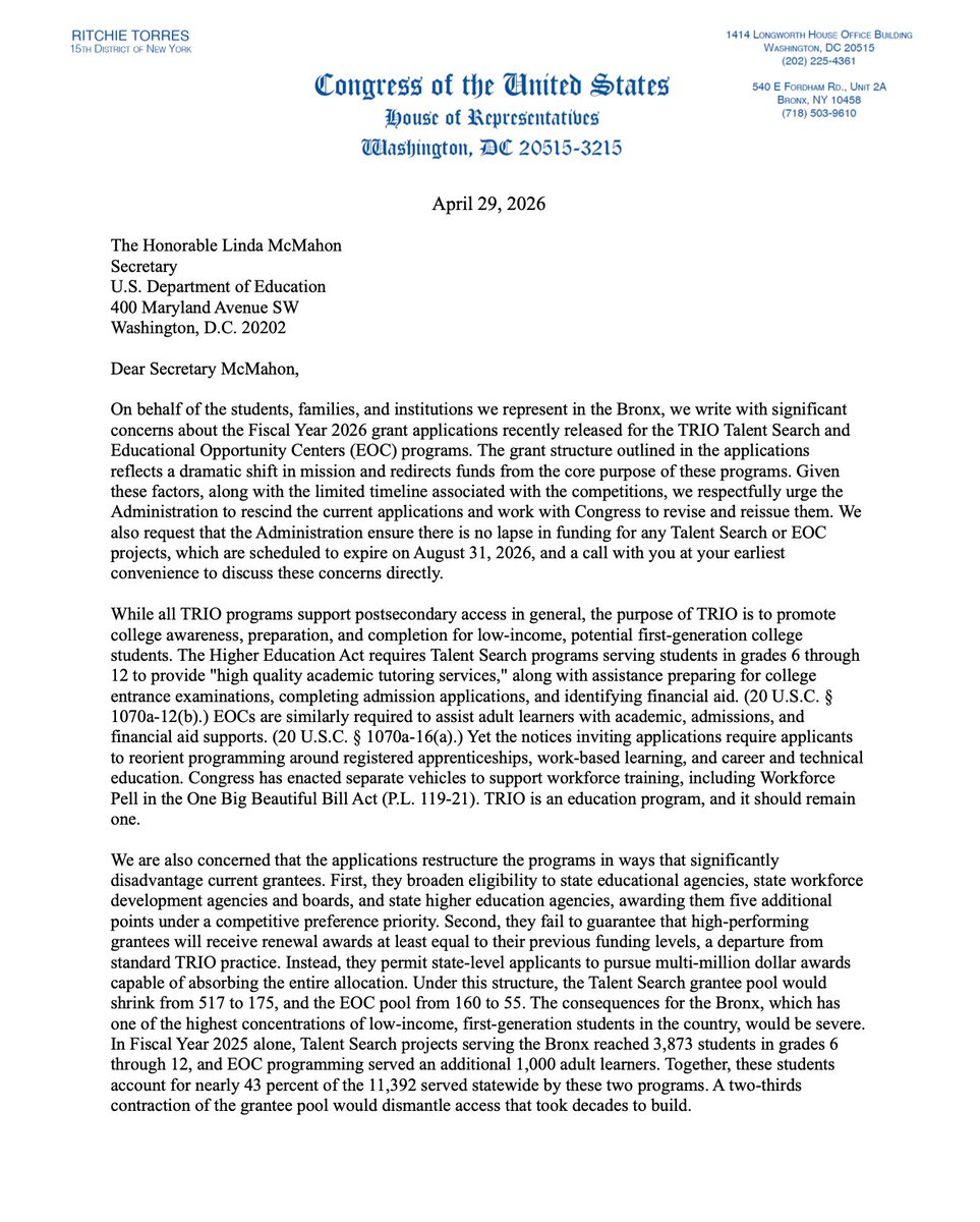 Rep. Ritchie Torres tweet media