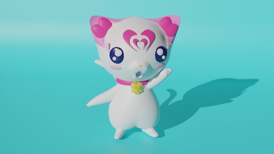mizu_sui10's tweet image. blender始めたて頃に作ったハミィ🐾
全然似てない…😇
#blender3d #blender #b3d #3dcg