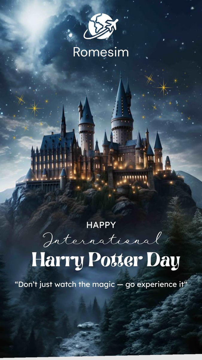 Romesim_World's tweet image. Happy International #HarryPotteDay ✨
Don’t just watch the magic — go experience it
And wherever you go, stay connected without interruptions

Explore plans: romesim.com
Email: support@romesim.com

#HarryPotter  #TravelSmart #StayConnected #eSIM #GlobalTravel #RomeSim