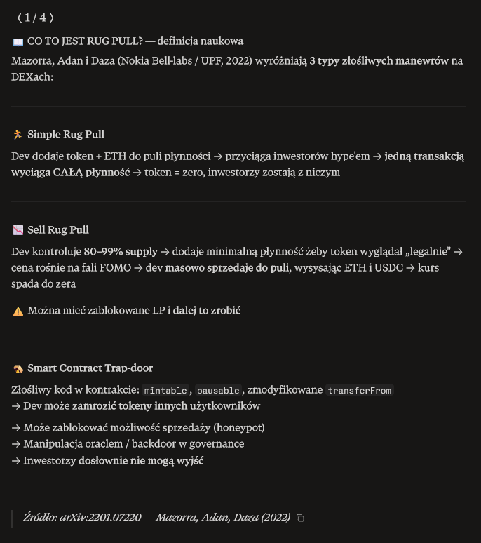 SerafinusP's tweet photo. 🔴Trump family robi rug pull na milionach inwestorów.

Naukowcy z Nokia Bell-labs opisali dokładnie jak to działa — z dokładnością 99,36%. 
🔗https://t.co/zSeuoqMEui

Przypadek WLFI/USD1 pasuje idealnie. 

Wątek 🧵👇 https://t.co/hXAJ0EaYrD